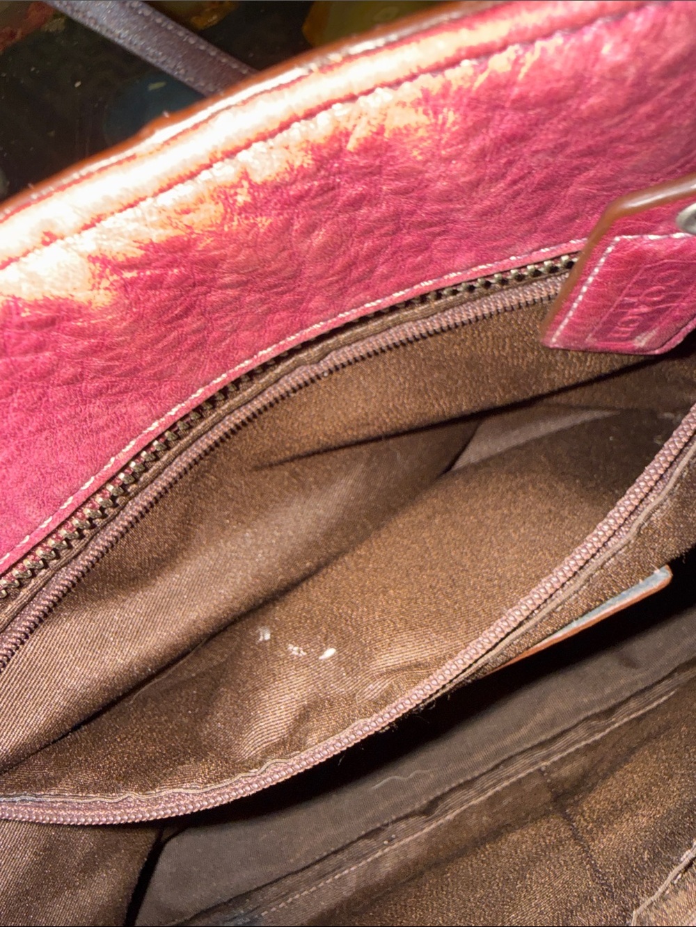 Pebbled Leather Coach Chelsea Bag, vintage - Picture 5 of 8